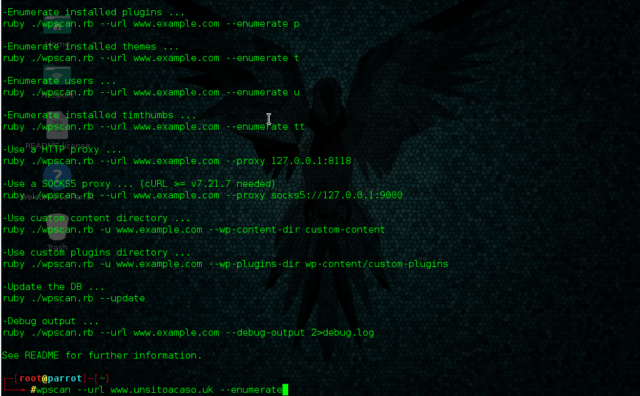 Parrot enumerate