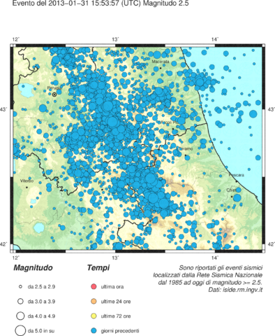 Terremoto in Centro Italia