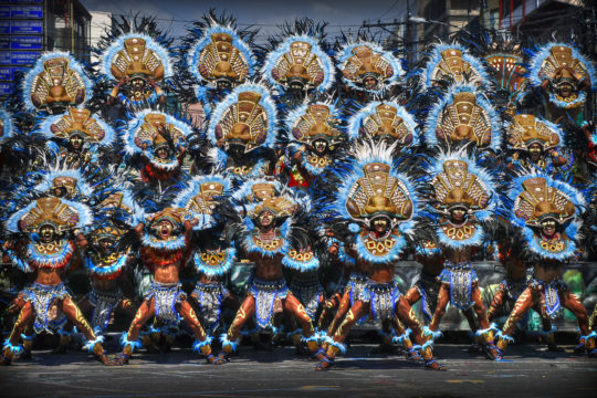 Annual celebration of Dinagyang festival of Iloilo, Philippines