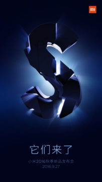 Teaser pubblicitario Mi 5S