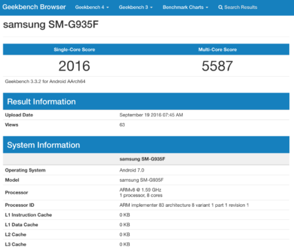 SM-G935F with Android 7.0 test