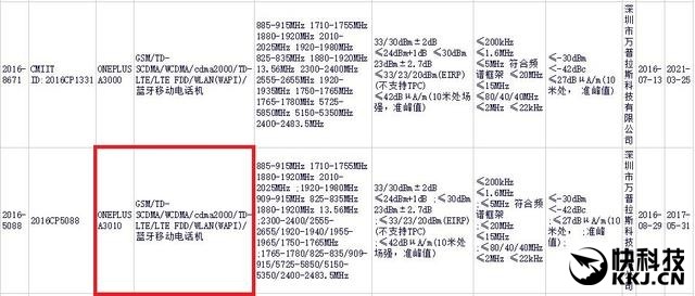 La foto che mostra la certificazione CCC del probabile OnePlus 3S