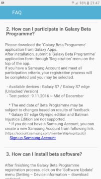 Android Nougat in arrivo in beta test per S7 ed S7 edge