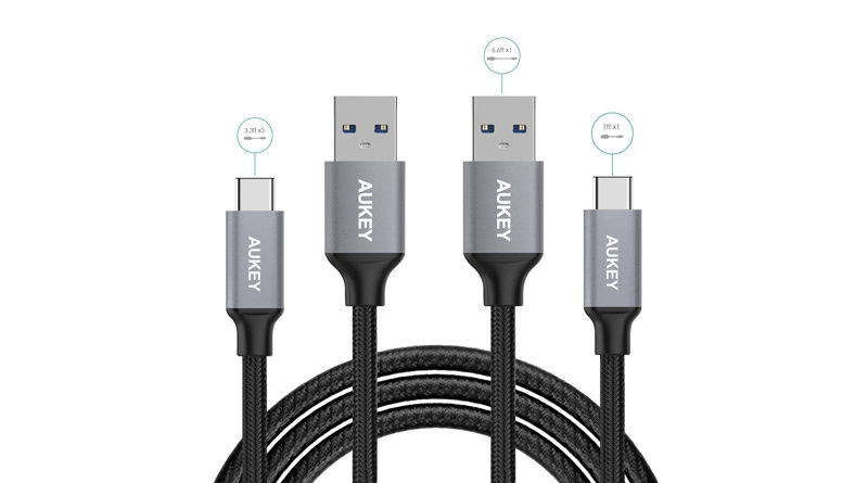 Cavi Aukey USB-USB type C