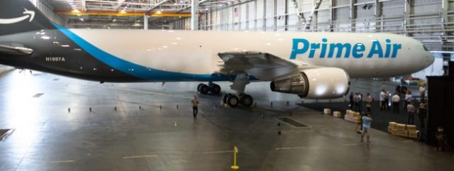 Un aereo della flotta di Amazon