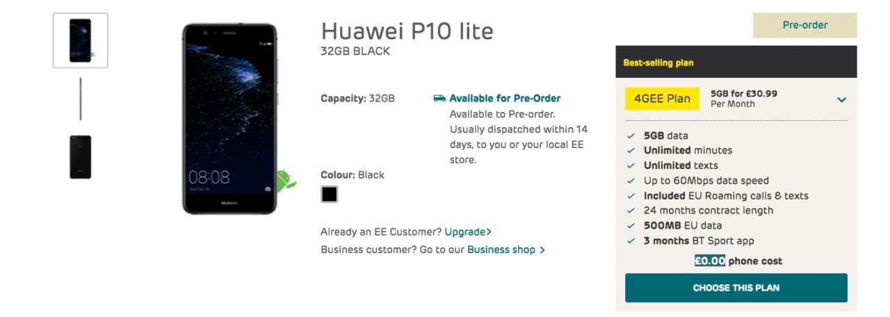 Huawei P10 Lite finalmente annunciato, disponibile per il pre-order