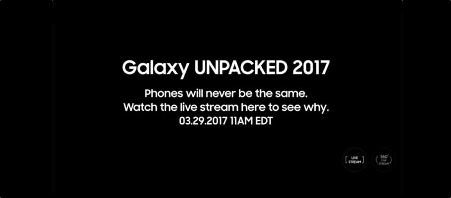 Ecco dove guardare il livestream del lancio del Galaxy S8, in diretta!Ecco dove guardare il livestream del lancio del Galaxy S8, in diretta!
