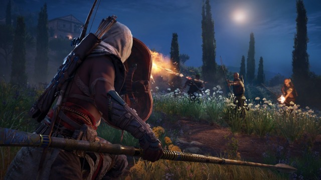 Assassin's Creed Origins: night gameplay