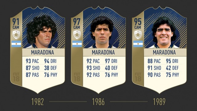 Maradona icona, fifa 18
