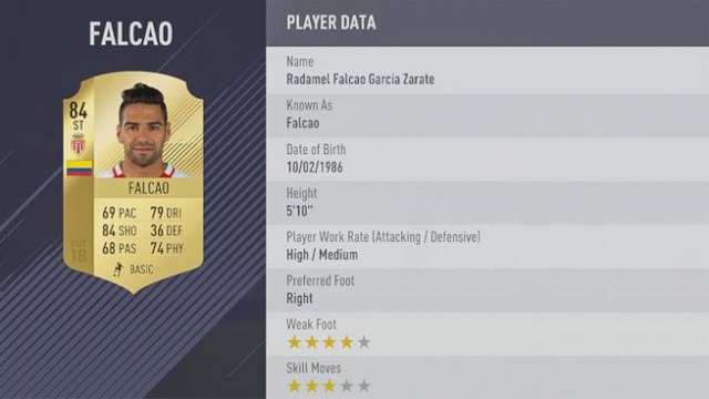 Falcao, fifa 18