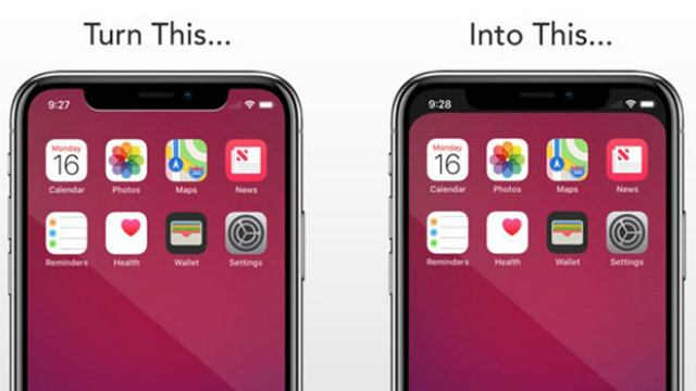 Stufi delle corna di iPhone X? Ecco l'applicazione per nasconderle