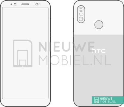 HTC U12 Life compare in uno schizzo: avrà una dual camera verticale