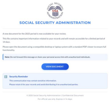 Truffe Legate alla Sicurezza Sociale in USA: Nuove Email Ingannevoli