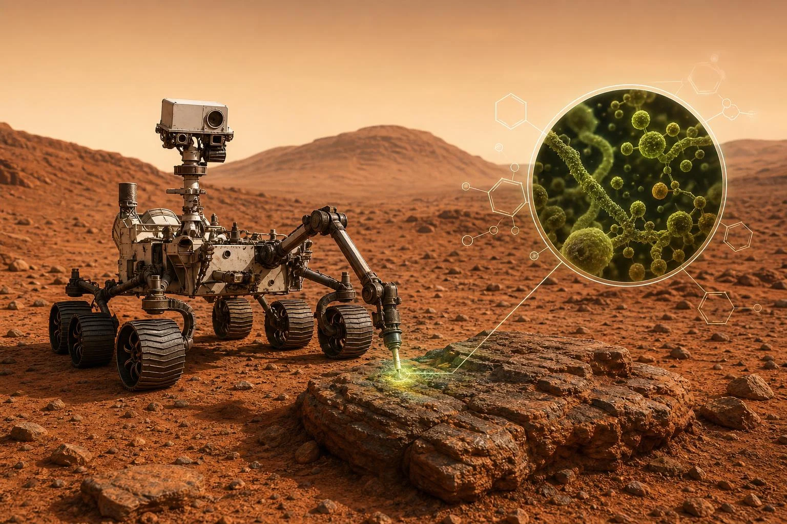 Materiali organici potrebbero coprire Marte, secondo il rover Curiosity optimized