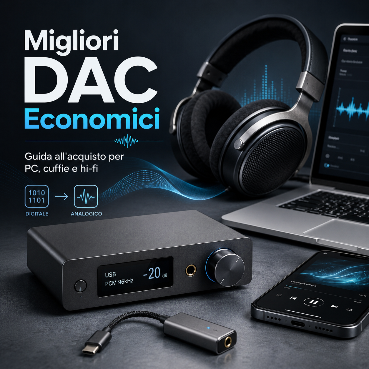 Migliori DAC economici: quale scegliere per cuffie, PC e impianto hi-fi