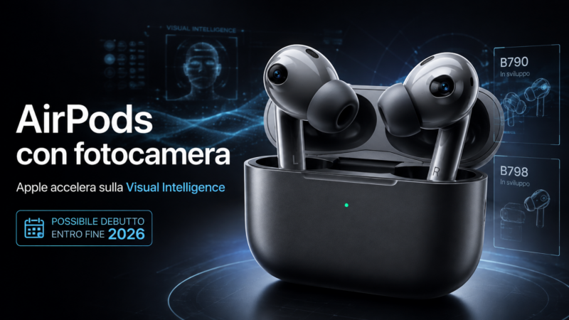 AirPods con fotocamera: potrebbero arrivare già quest’anno