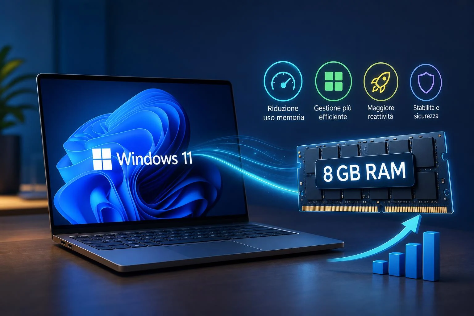 Microsoft conferma l'ottimizzazione della memoria di Windows 11 per PC con 8 GB tra quattro nuove aree di intervento optimized