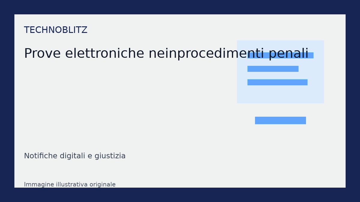 Notifiche digitali e giustizia